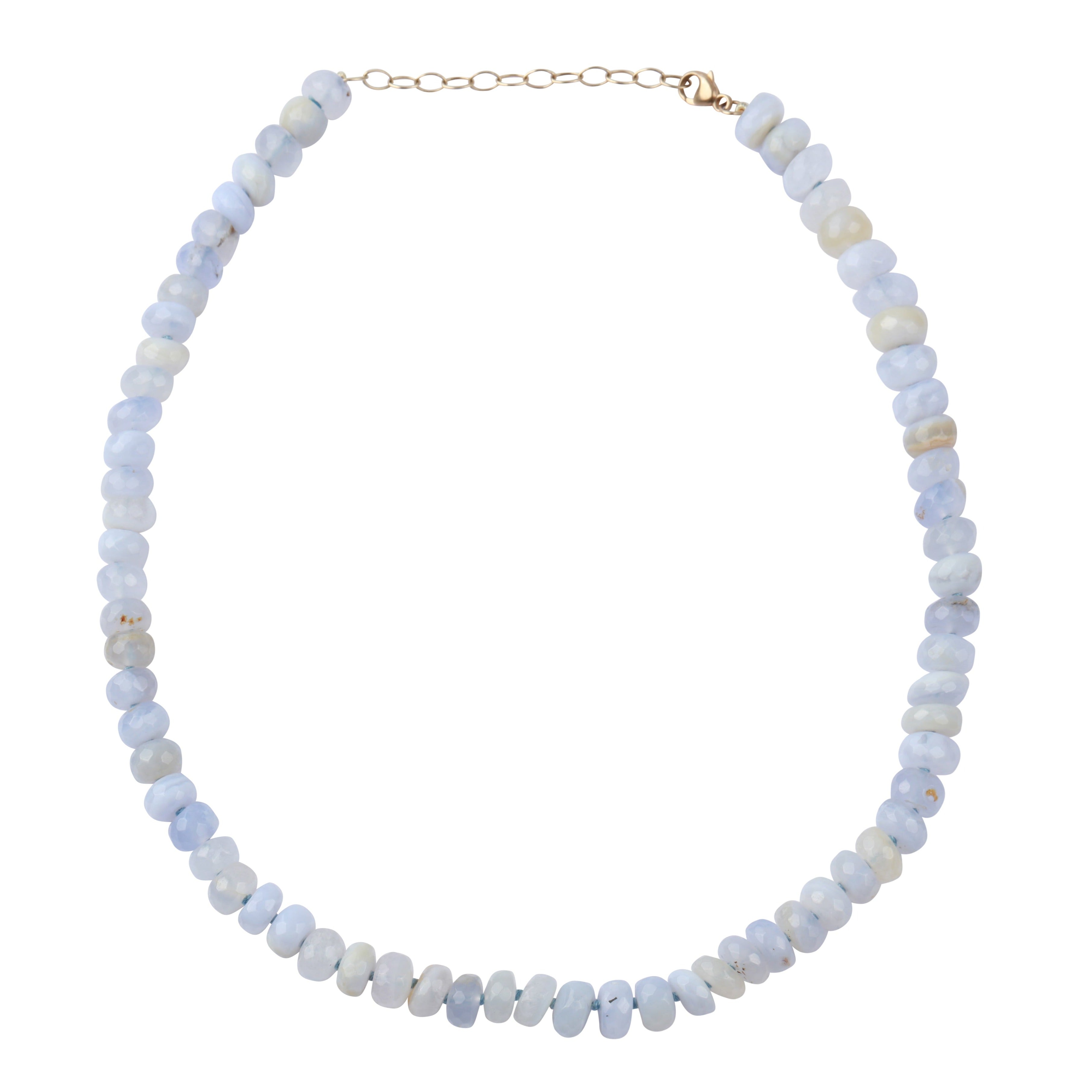 Victoire Blue Lace Agate 6mm Multi-Strand Necklace